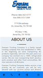 Mobile Screenshot of evensontrucking.com
